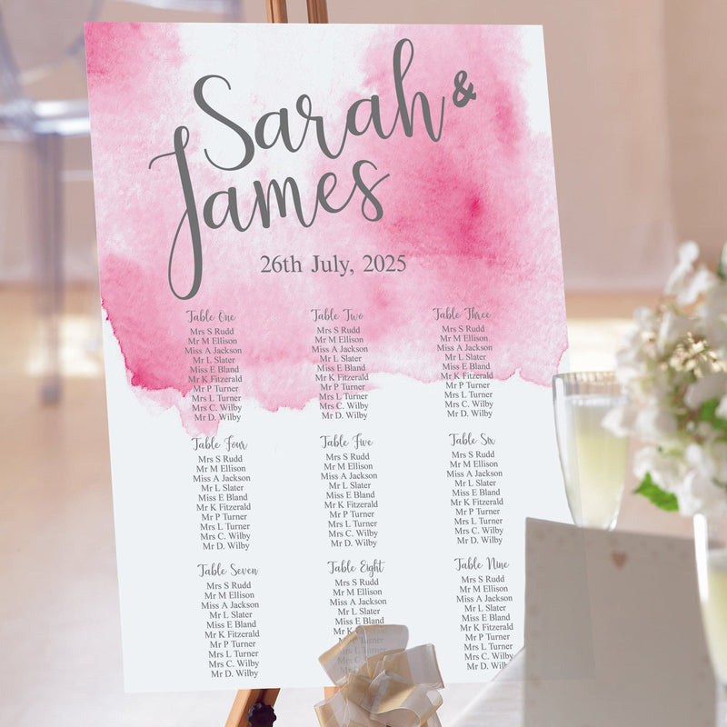 Lillie Mae Wedding Table Plan.