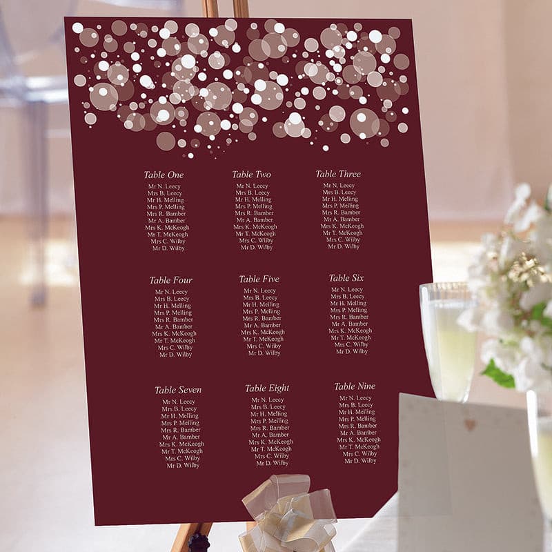 Starry Night Table Plan.