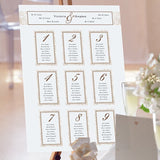 Jasper Wedding Table Plan.