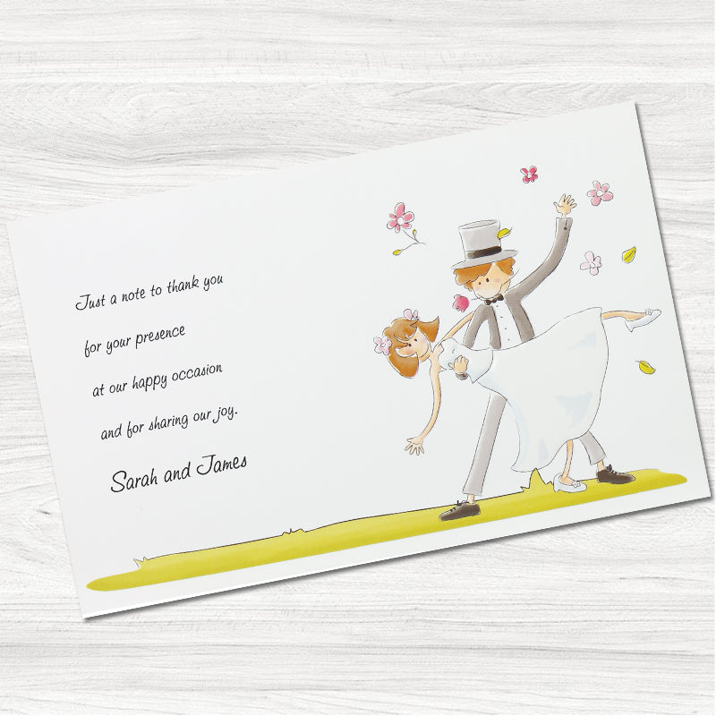 Be Mine Thank You Card.