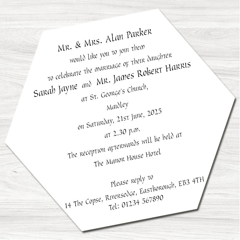 Lotus Flower Wedding Day Invitation
