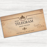 Telegram Wedding Day Invitation.
