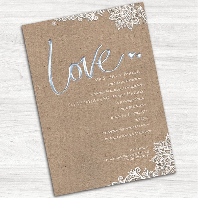 Love Wedding Day Invitation.