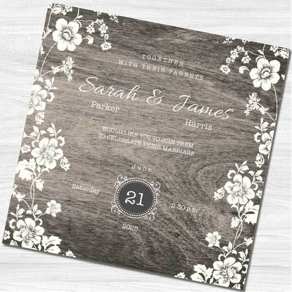 Willow Wedding Day Invitation