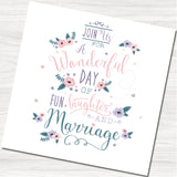 Script Wedding Day Invitation - Front