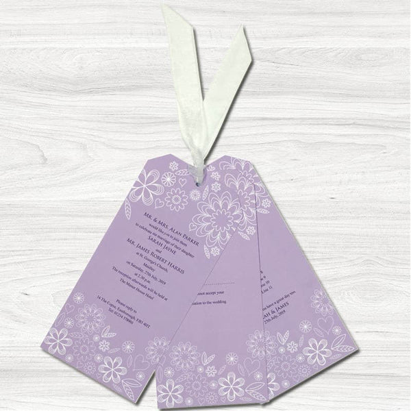 Blossom Bouquet Wedding Day Invitation.
