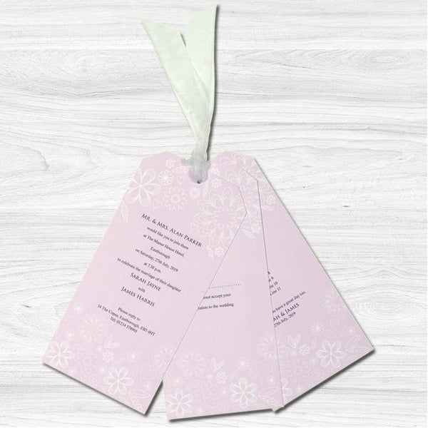 Blossom Bouquet Wedding Day Invitation.