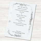 Botanical Sprigs Wedding Day Invitation.