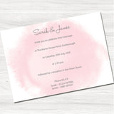 Country Flowers Wedding Day Invitation - Reverse