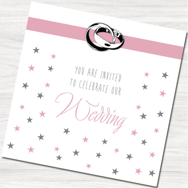 You're Invited Wedding Day Invitation - Front