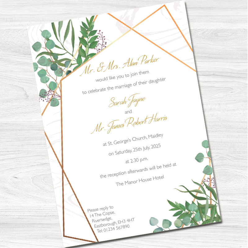 Rosemary Wedding Day Invitation
