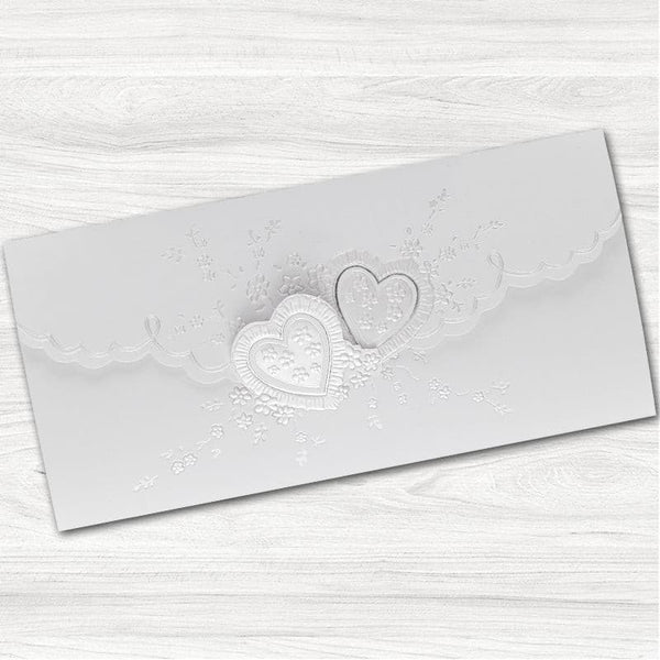 Romantic Heart Wedding Day Invitation.