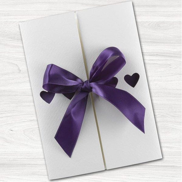 Ribbons Day Wedding Invitation.