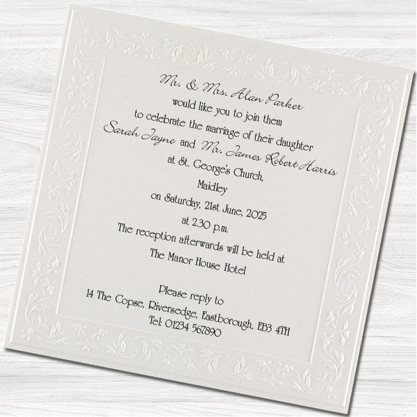 Romance Wedding Day Invitation