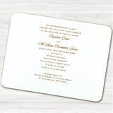 Classic Wedding Day Invitation.