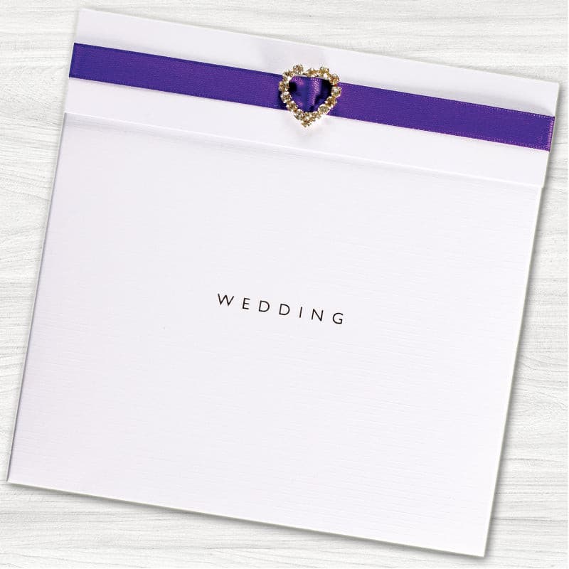Hearts Desire Wedding Day Invitation.
