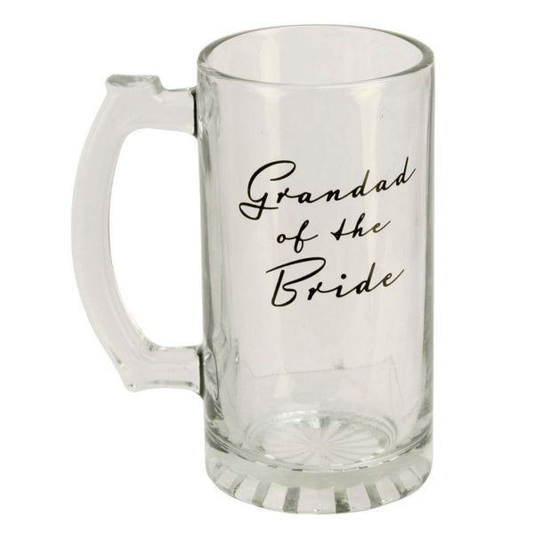 Amore Glass Tankard - Grandad of the Bride.