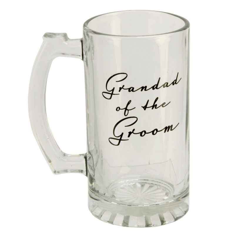 Amore Glass Tankard - Grandad of the Groom.