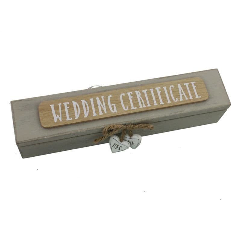 Love Story Wedding Certificate Holder.