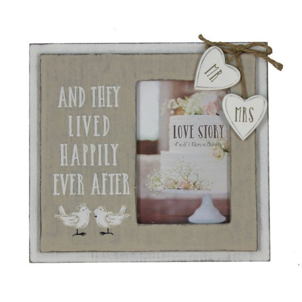 Wooden Happily Ever After Photo Frame.
