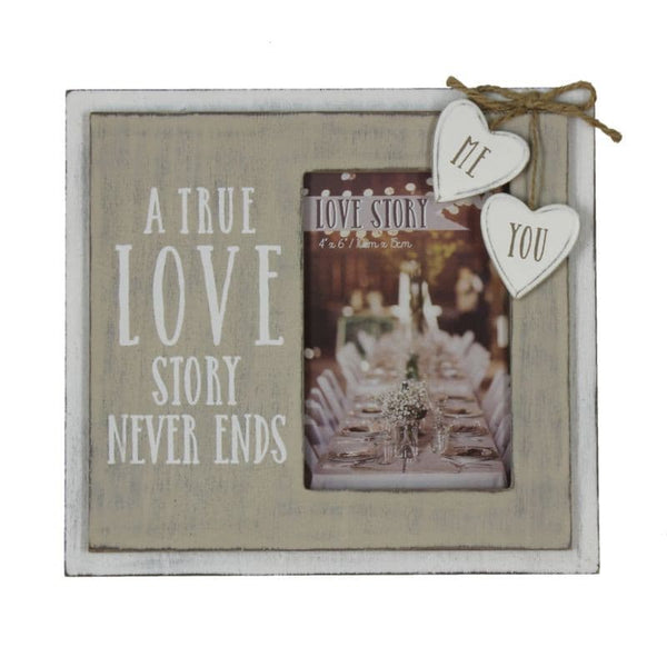 True Story Wooden Photo Frame.