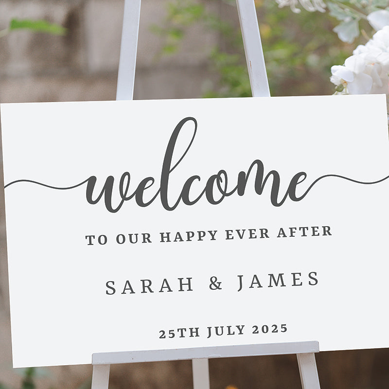 Welcome to Our Wedding Personalised Wedding Sign