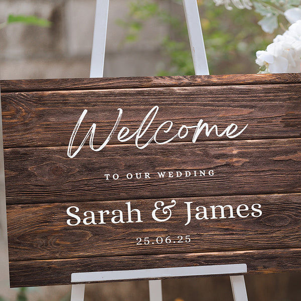 Rustic Wedding Welcome to Our Wedding Sign