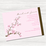 Blossom Pink Wedding Day Invitation