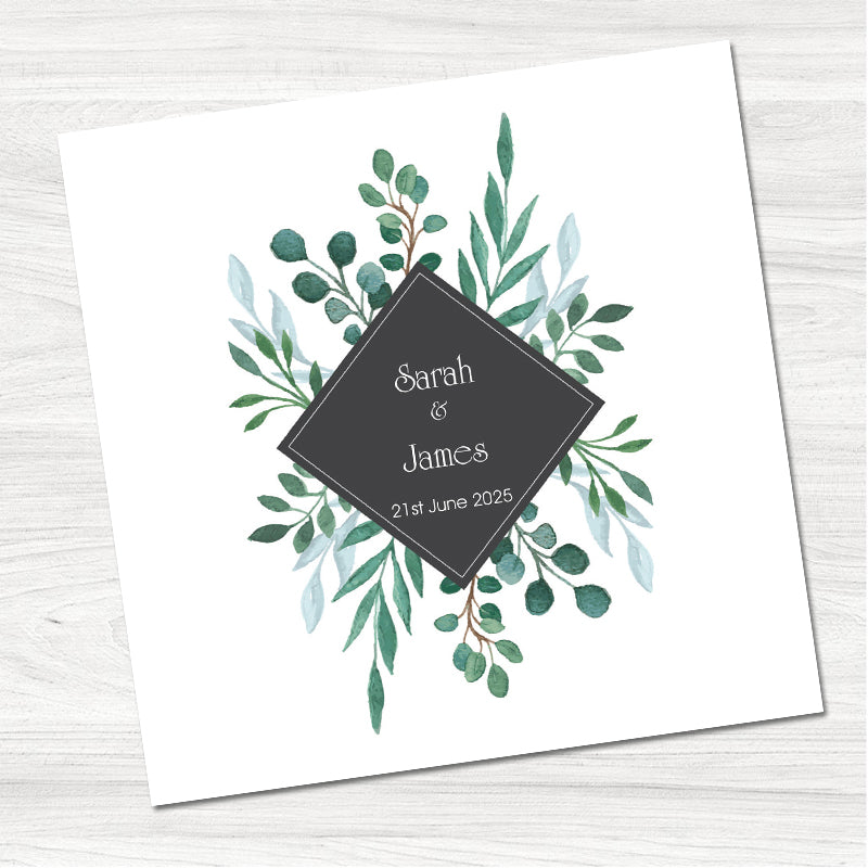 Blushing Sprig Save the Date Card