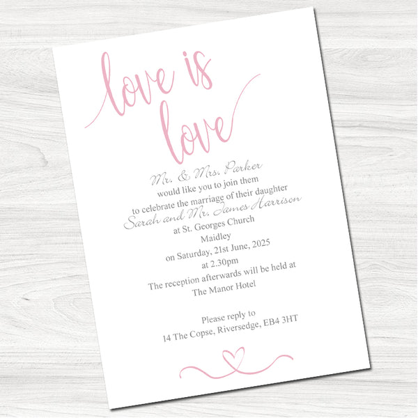 Camilla Wedding Day Invitation