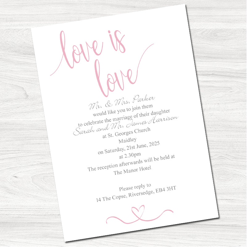 Camilla Wedding Day Invitation