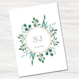 Eucalyptus Wedding Day Invitation-Front