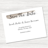 Fajrina Grey Save the Date Card