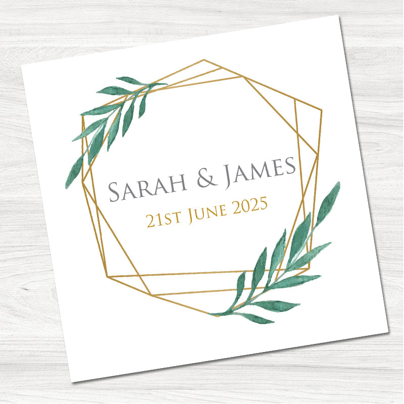 Fern Leaves Save the Date Cards