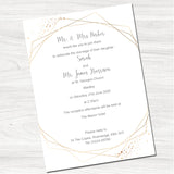 Floral Wedding Day Invitation-Back