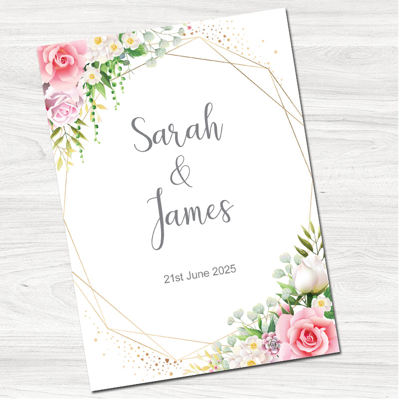Floral Wedding Day Invitation-Front