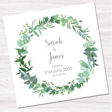 Greenery Wedding Day Invitation-Front