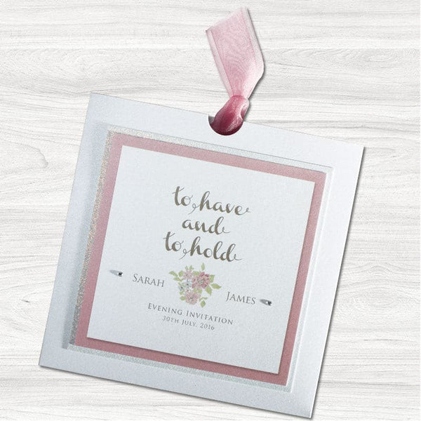 To Have and To Hold Wedding Evening Invitation.