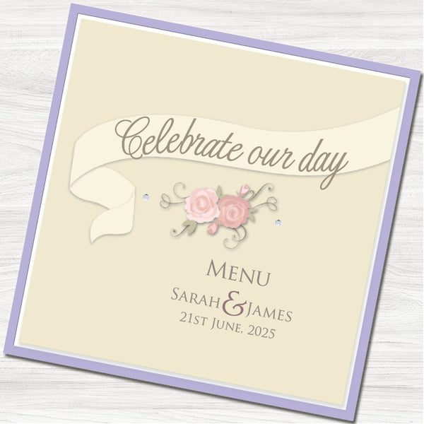 Celebrate Menu Card