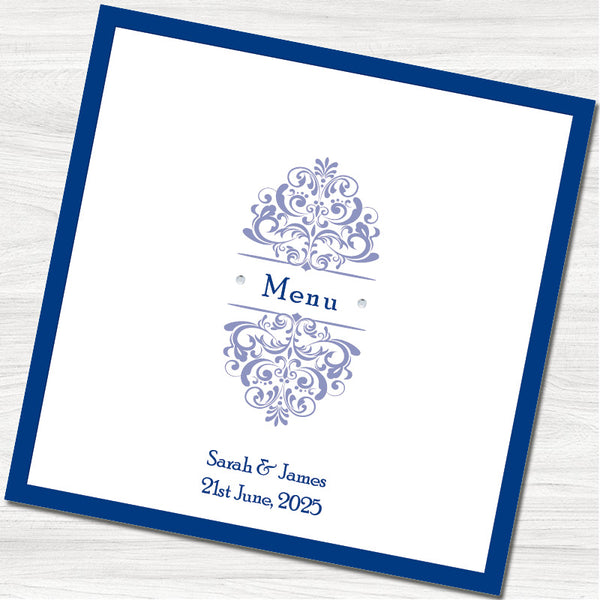 Allegra Menu Card