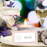 Live, Laugh, Love Personalised Place Card.