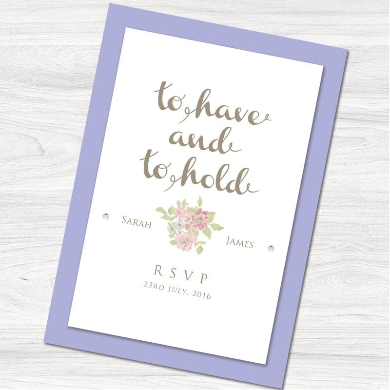 To Have and To Hold Reply Card.