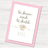 To Have and To Hold Reply Card.