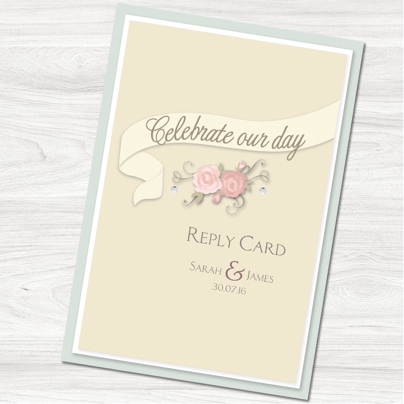 Celebrate Reply Card.