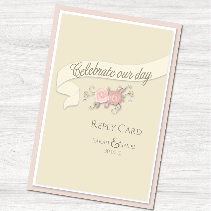 Celebrate Reply Card.