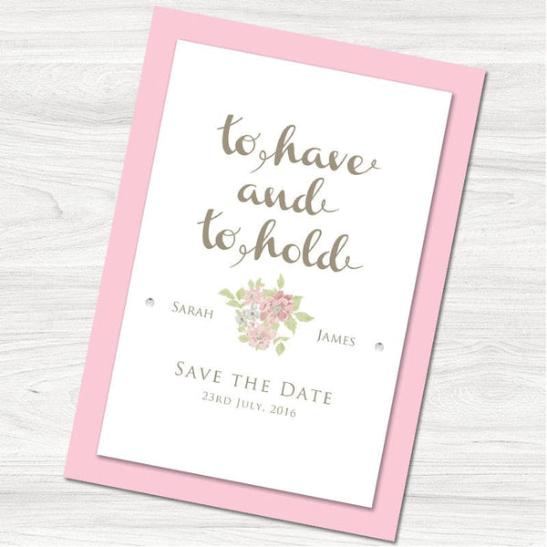 To Have and To Hold Save the Date Card.