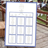Live, Laugh, Love Table Plan.