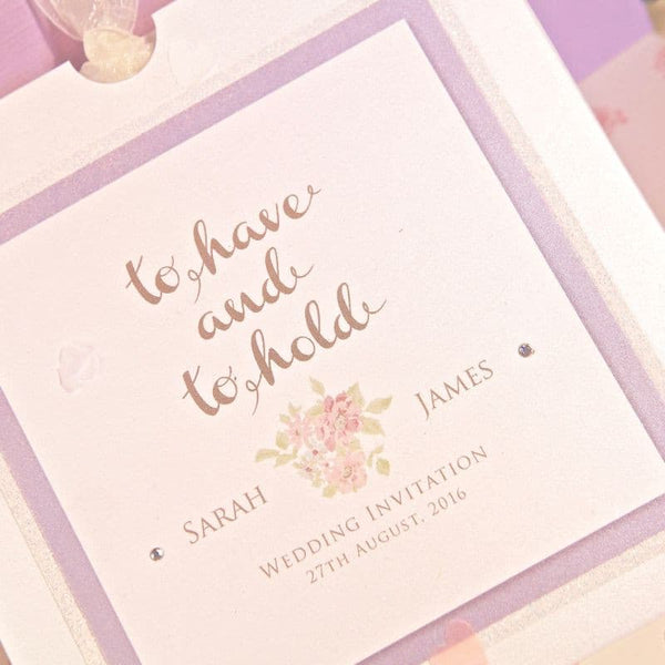 To Have and To Hold Wedding Day Invitation.