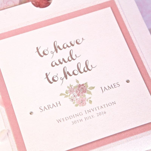 To Have and To Hold Wedding Day Invitation.