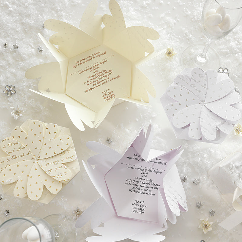 Lotus Flower Wedding Day Invitation